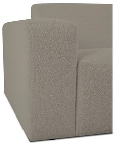 Divano angolare marrone chiaro in tessuto bouclé (angolo destro) Roxy - Scandic