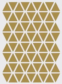 Ferm Living Adesivo murale Mini Triangle - messing