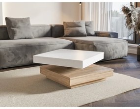 Tavolino da salotto TIMO bianco/rovere sonoma