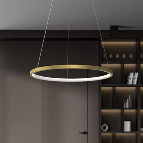 Eko-Light Lampada LED a sospensione HOOP, 27 W, Ø 50 cm, 4.000 K, oro