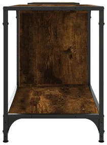Mobile porta tv rovere fumo 203x37x50 cm in legno multistrato