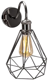 Lampada Da Muro Loft Black Chrome  392230