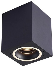 Faretto BIMA 1xGU10/25W/230V quadrato nero