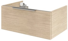 Mobile da bagno sotto lavabo Neo marrone lucido L 75 x H 32 x P 48 cm, lavabo non incluso