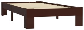 Giroletto marrone scuro in legno massello di pino 100x200 cm