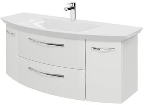 Mobile da bagno sospeso sotto lavabo L 119 x H 48 x P 46.2 cm bianco, 2 cassetti, 2 ante PELIPAL Cassca