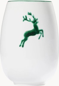 Vaso fatto a mano Grüner Hirsch, alt. 15 cm