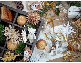 Decorazioni natalizie da appendere in set in carta 6 pz Star – Bloomingville