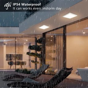 Brilagi - Lampada LED da bagno ULTRA SLIM LED/18W/230V 30x30 cm bianco IP54