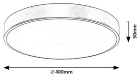 Rabalux 71037 - Plafoniera LED TESIA LED/36W/230V 3000K