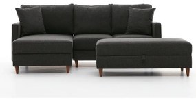 Divano angolare antracite (angolo sinistro) Eva - Balcab Home