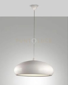 Lodge sospensione bianca d.60cm in alluminio 1 luce attacco e27