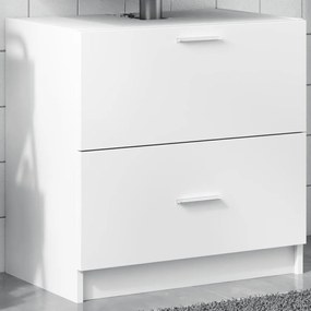 Mobile Lavabo Bianco 59x37x59 Cm İn Truciolare /