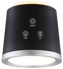 Globo 58454B - Lampada da tavolo LED dimmerabile touch MEEYA LED/6W/3,7V nera