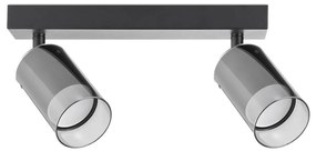 Zuma Line 2211BD-2-BK - Faretto REN 2xGU10/50W/230V nero/grigio