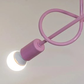 Plafoniera OXFORD 3xE27/15W/230V rosa