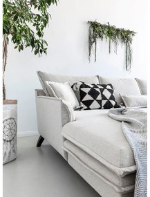 Divano letto angolare beige chiaro, angolo sinistro Charming Charlie - Miuform