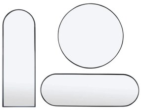 Specchio da parete nero , 40 x 120 cm Lilee - Bonami Essentials