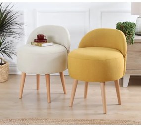 Poltroncina per bambini NIKI, diametro 46 cm, gialla