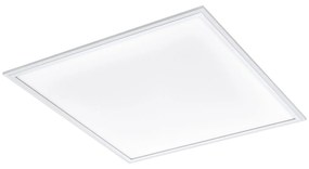 Plafoniera Moderna Salobrena-A Alluminio Bianco Luce Led Integrato 30W Ip20