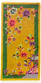 Peking Tappeto 60 x 120 Verde (Iran) Annodato A Mano
