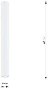 Plafoniera TECNO 1XL da soffitto base GU10 Bianca