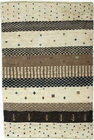 Gabbeh Tappeto 90x130 Beige (Iran) Annodato A Mano