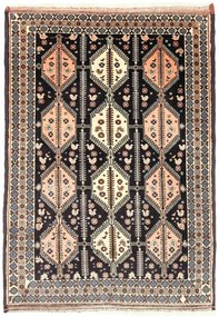 Yalameh Tappeto persiano 120 x 170 Nero (Iran) Annodato A Mano