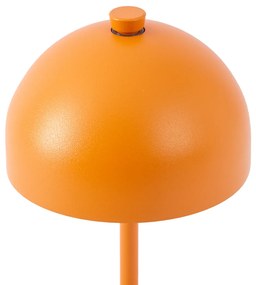 Lampada da tavolo arancione con LED IP54 ricaricabile con stazione di ricarica - Squirrel