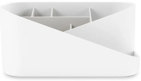 Organizer da bagno in plastica bianca per cosmetici Glam - Umbra