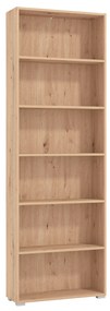 MADDIE - libreria sei ripiani moderno minimal in legno