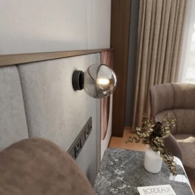 Applique ROSSI 1xE14/10W/230V nero/grigio