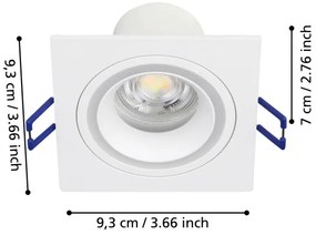 Eglo 900765 - LED RGBW Lampada da incasso dimmerabile CAROSSO-Z 4,7W/230V bianco