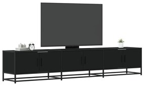Mobile Porta Tv Nero 210x35x41 Cm İn Truciolato /