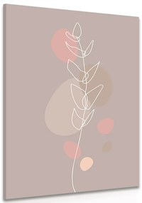 Stampa su tela – Foglia minimalista No2