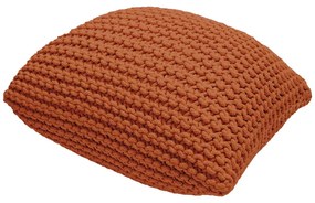 Pouf cuscino rosso mattone in maglia - Bonami Essentials
