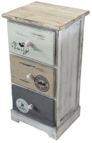 SEVEN - mobiletto in legno con cassetti
