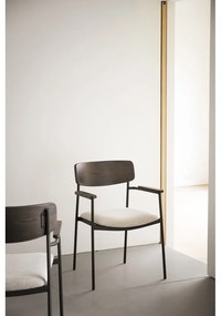 Sedie da pranzo color crema e marrone scuro in un set di 2 pezzi Maymont - Rowico