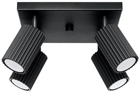 Sollux SL.1583 - Faretto KARBON 4xGU10/10W/230V nero