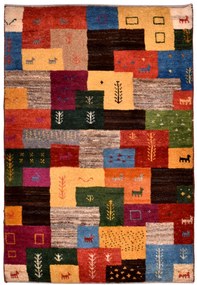 Gabbeh Tappeto 80x110 (Iran) Annodato A Mano