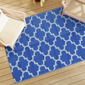 Tappeto Da Esterni Arakıl Blu 140x200 Cm İn Pp /