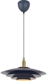 Nordlux - Lampadario a sospensione con filo BRETAGNE 1xG9/25W/230V antracite