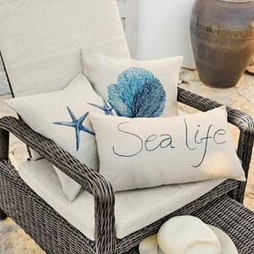 Set di 3 copricuscini Sea life