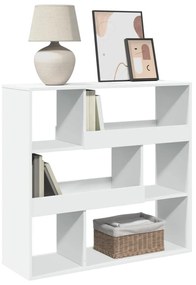 Libreria/divisorio bianco 100x33x94,5 cm