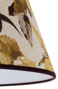 Duolla Paralume Sofia altezza 31 cm, motivo floreale giallo