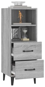 Credenza grigio sonoma 34,5x34x90 cm in legno multistrato