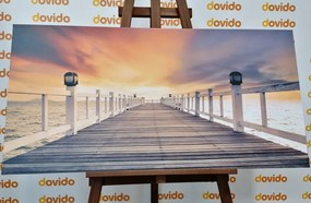 Quadro su tela – Vecchio molo di legno