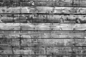 Carta da parati – Imitazione legno moderno in bianco e nero