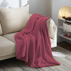 Plaid 120x160 cm Astra bordeaux