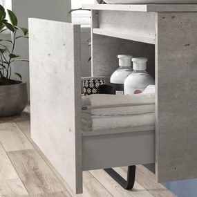 Mobile 100cm per bagno sospeso con cassetto ammortizzato SP-100B - KAMALU